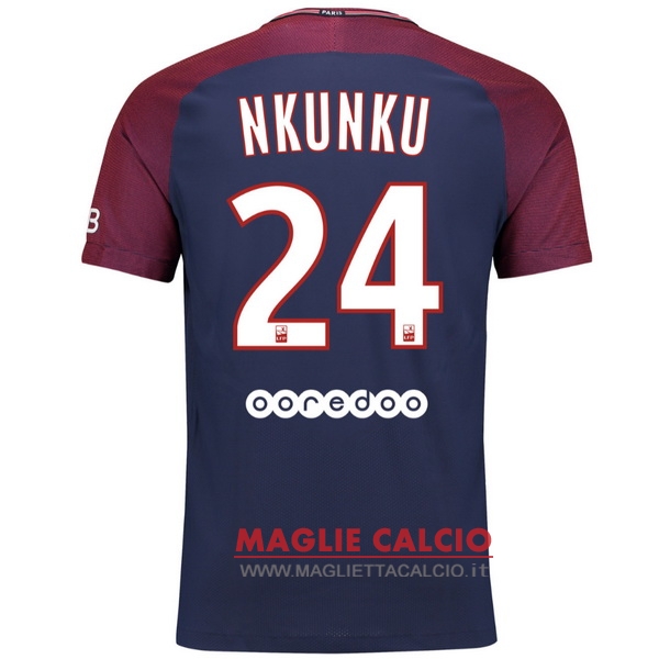 nuova maglietta paris saint germain 2017-2018 nkunku 24 prima